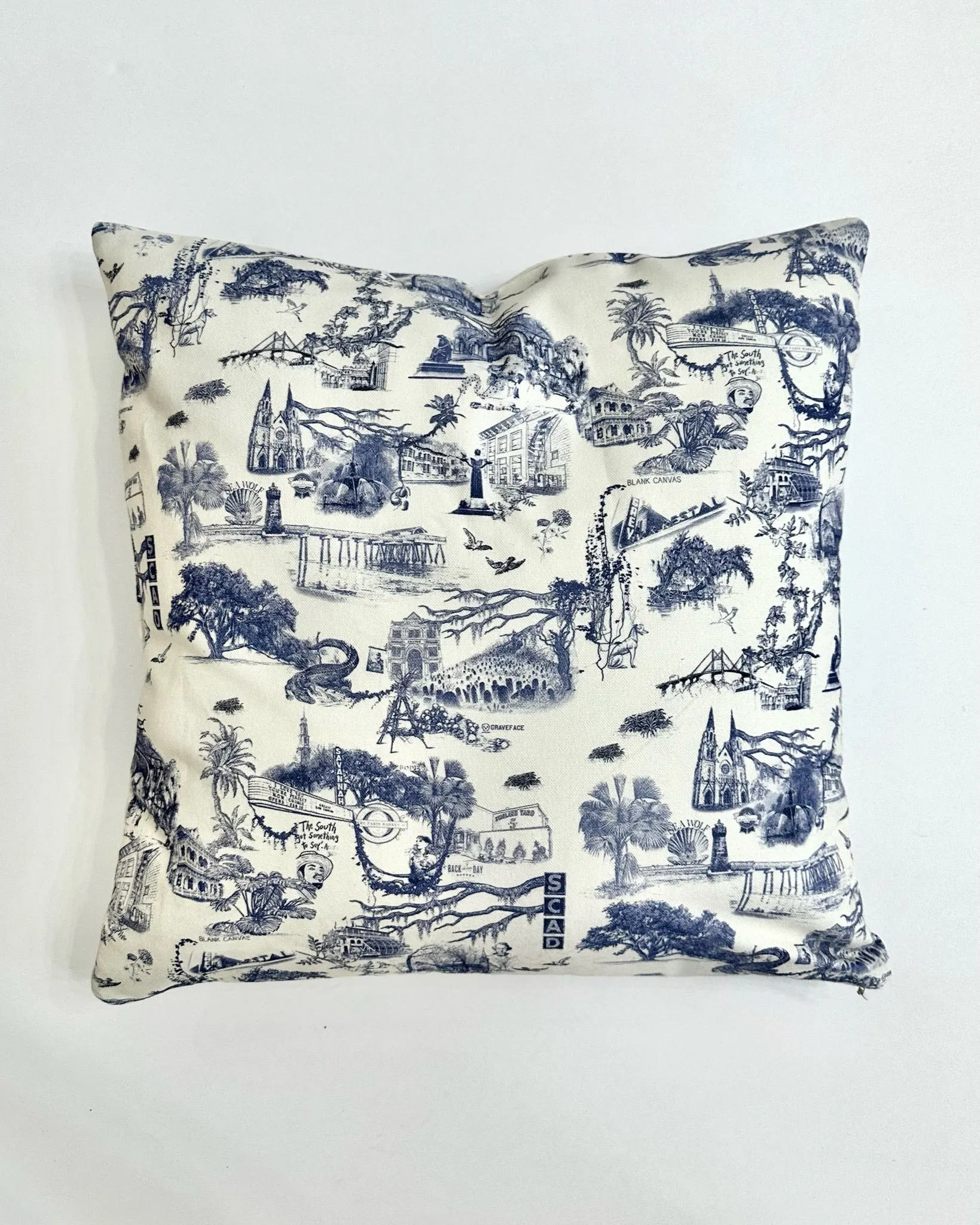 Blank Canvas Savannah toile pillow - 18" X 18"