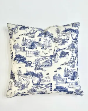 Blank Canvas Savannah toile pillow - 18" X 18"