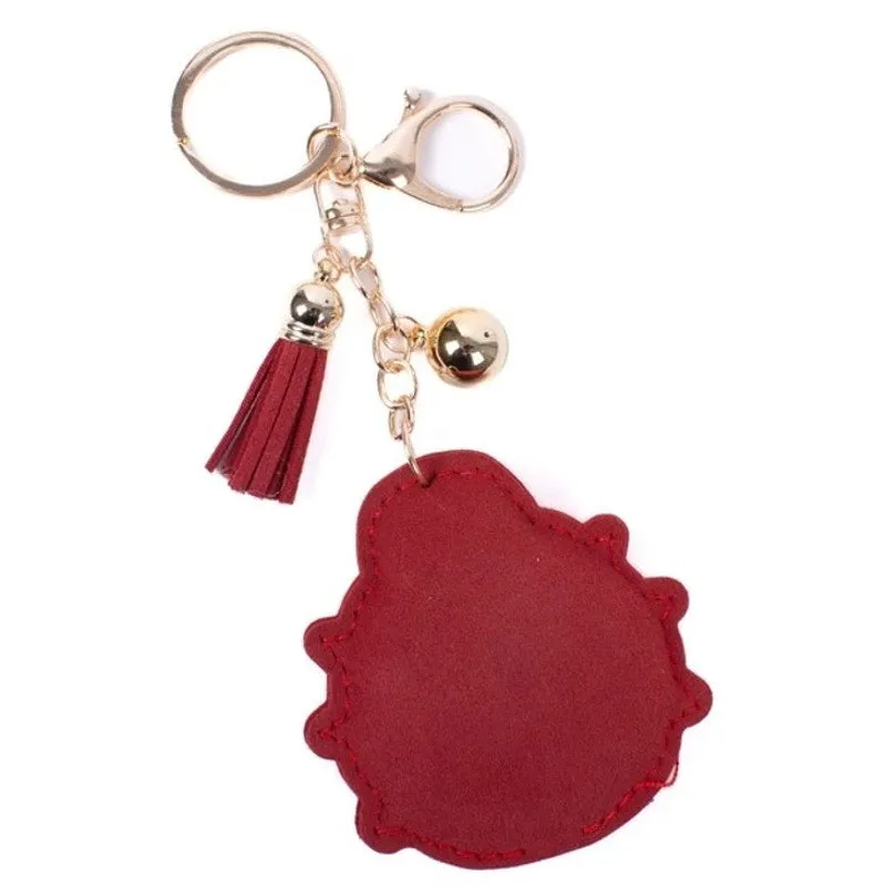 Bling Crystal Red Ladybug Tassel Keychain Keyring Bag Purse Charm