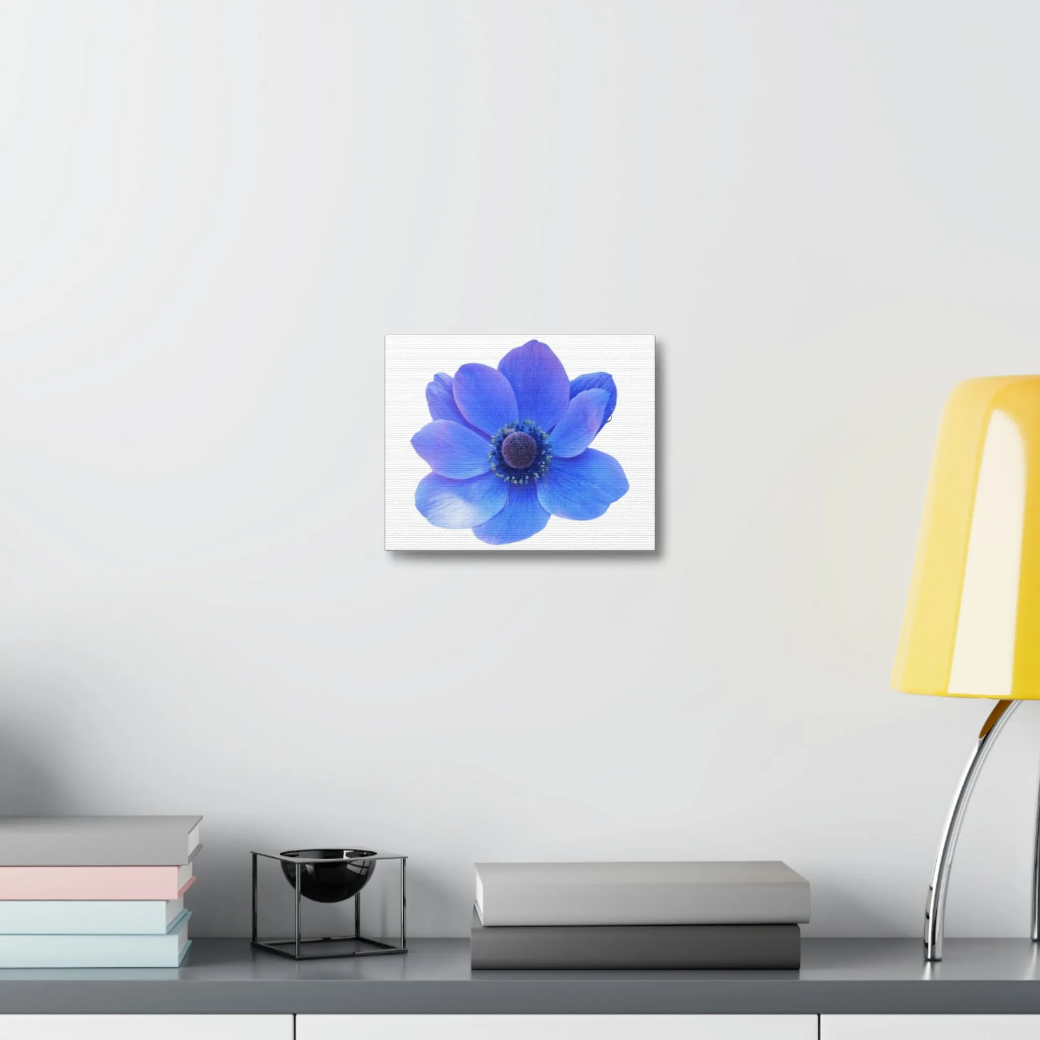 Blue Flower Stretched Canvas