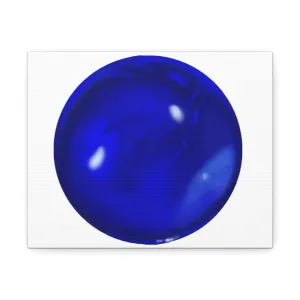 Blue Orb Stretched Canvas