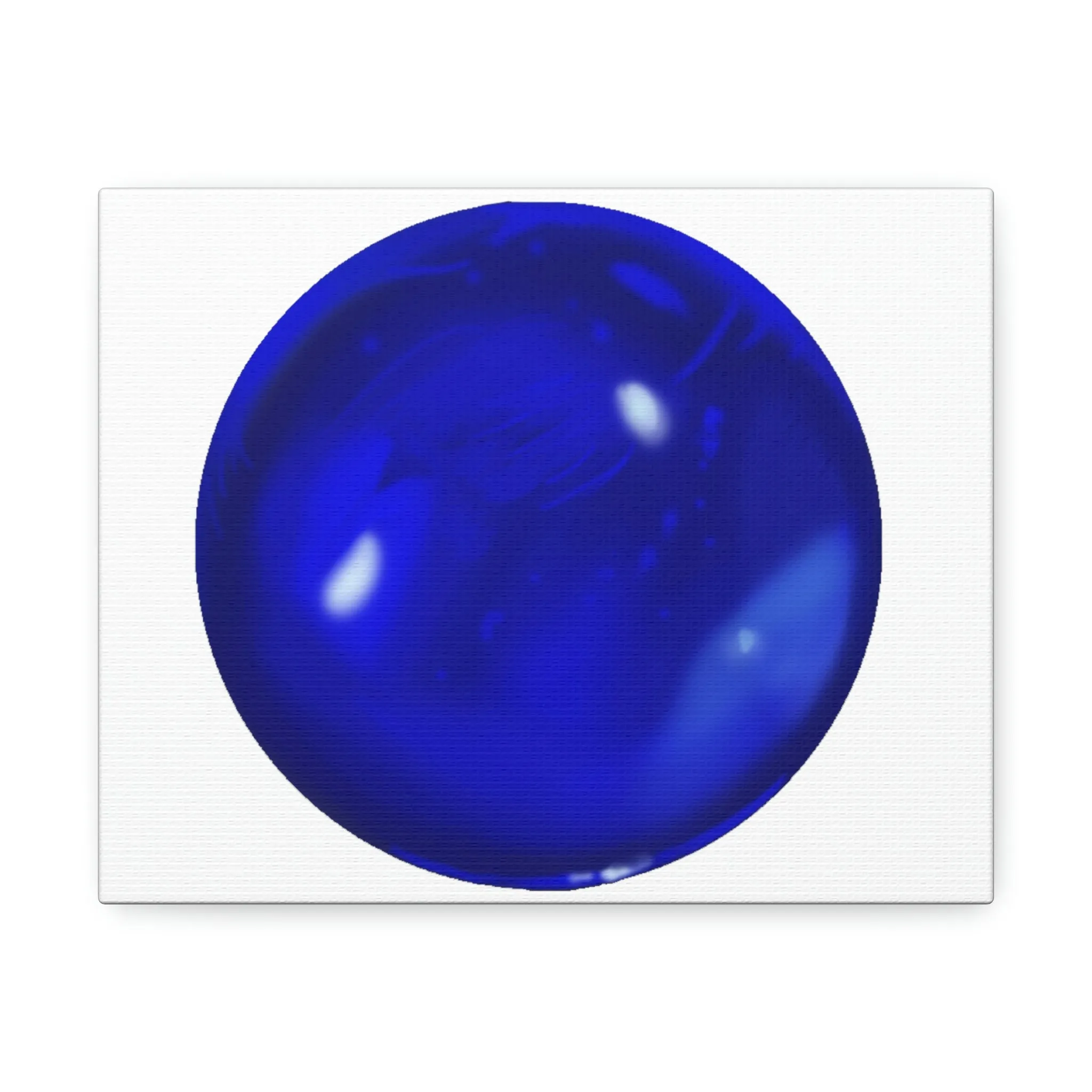 Blue Orb Stretched Canvas