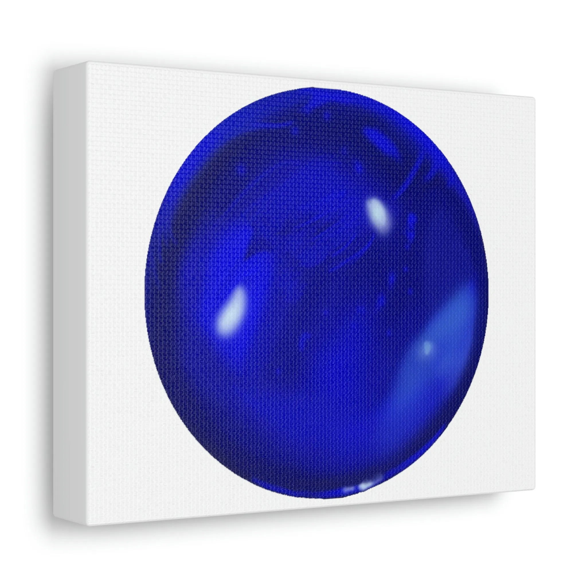 Blue Orb Stretched Canvas