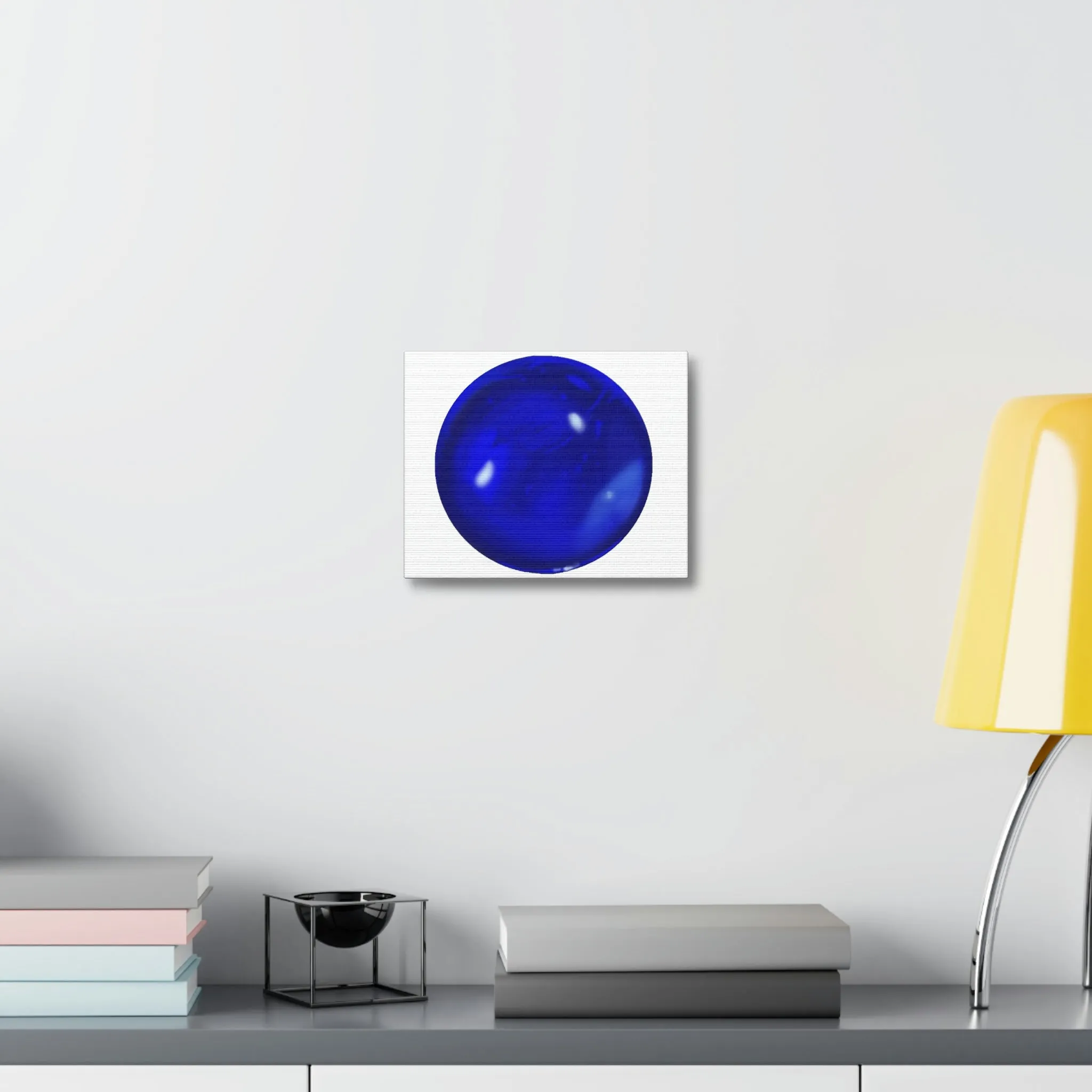 Blue Orb Stretched Canvas