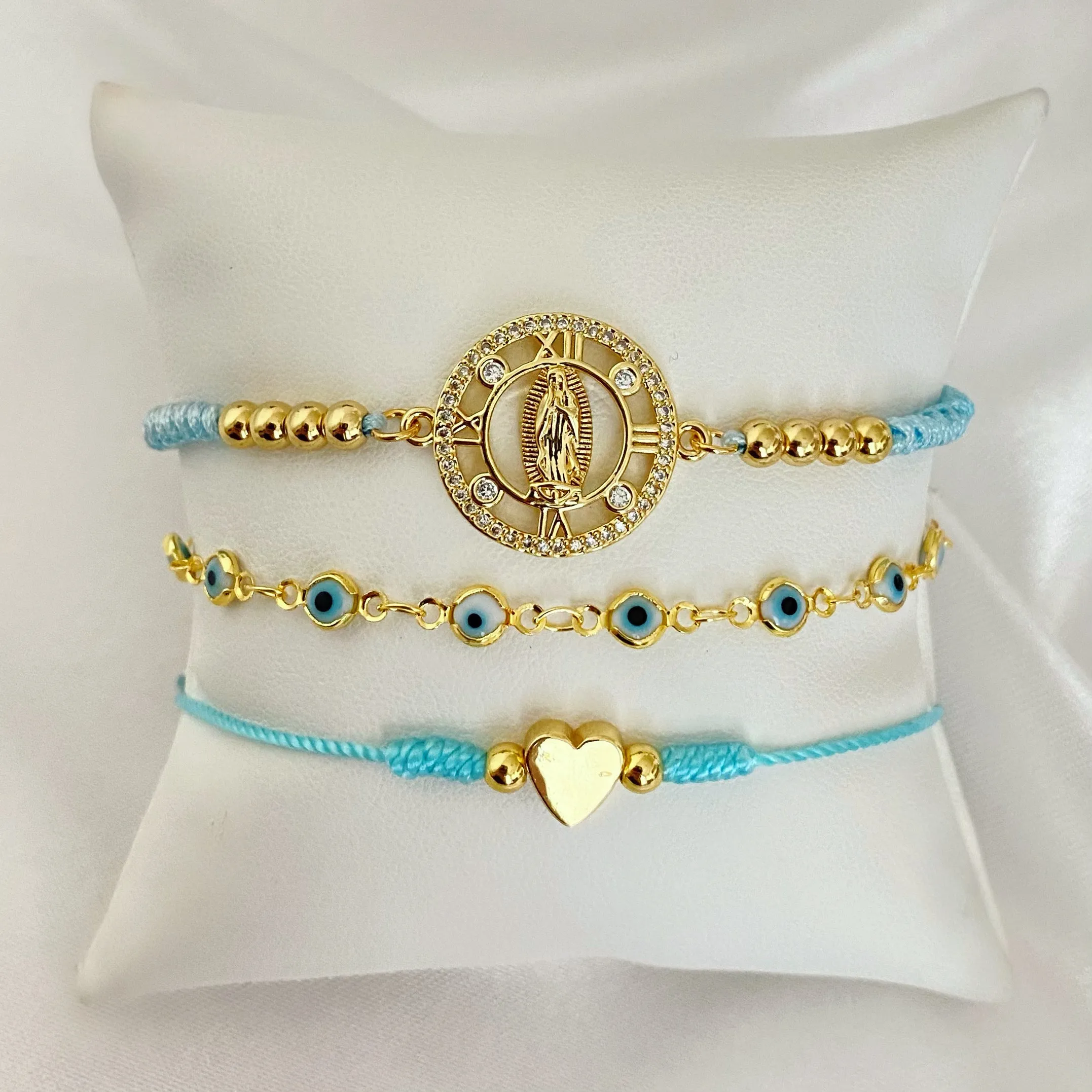 Blue Virgencita Set (3 pcs)