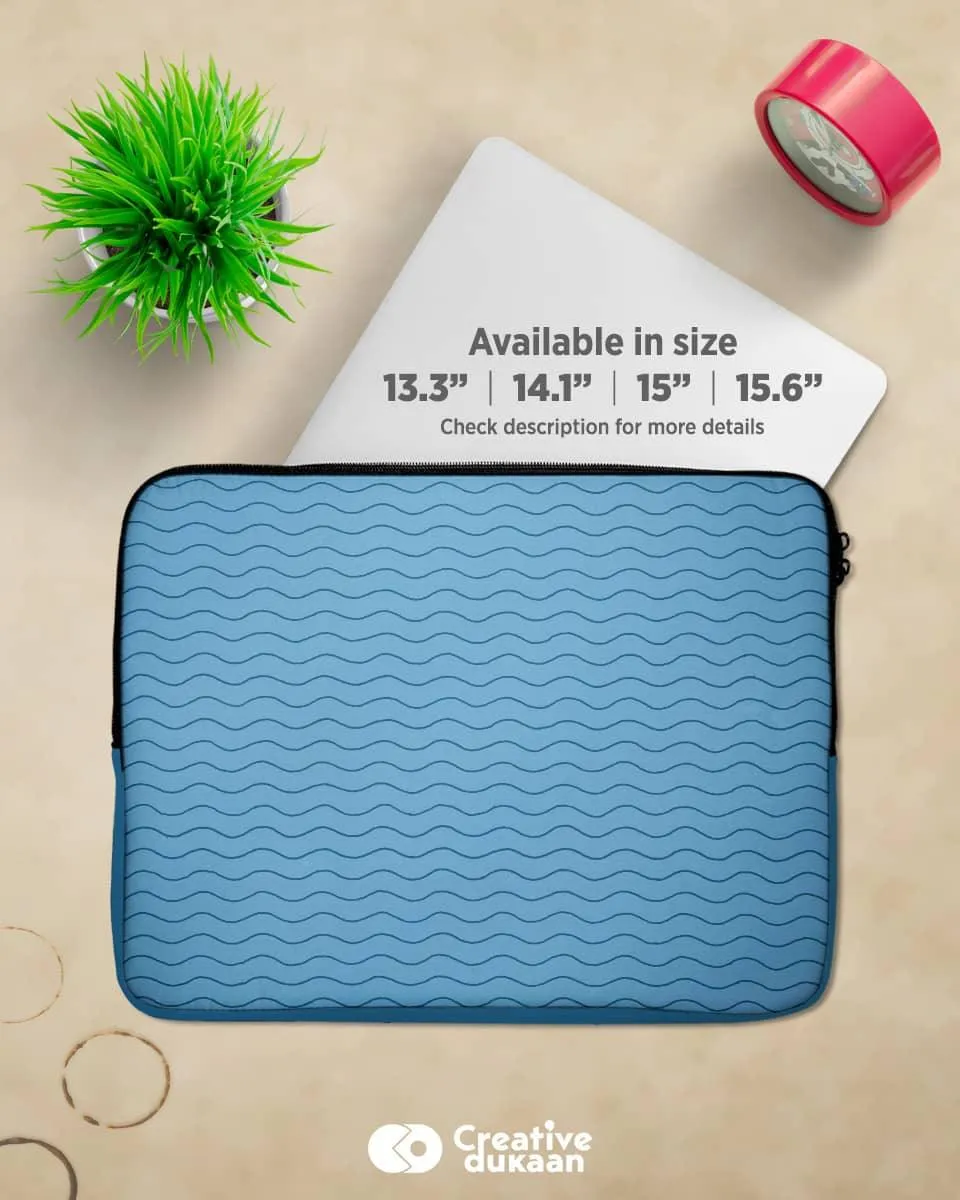 Blue Waves beautiful laptop sleeve bag