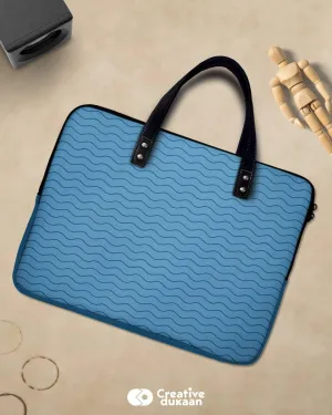Blue Waves beautiful laptop sleeve bag