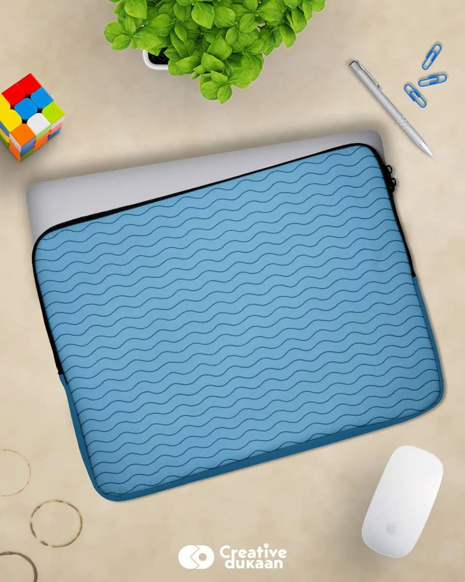 Blue Waves beautiful laptop sleeve bag