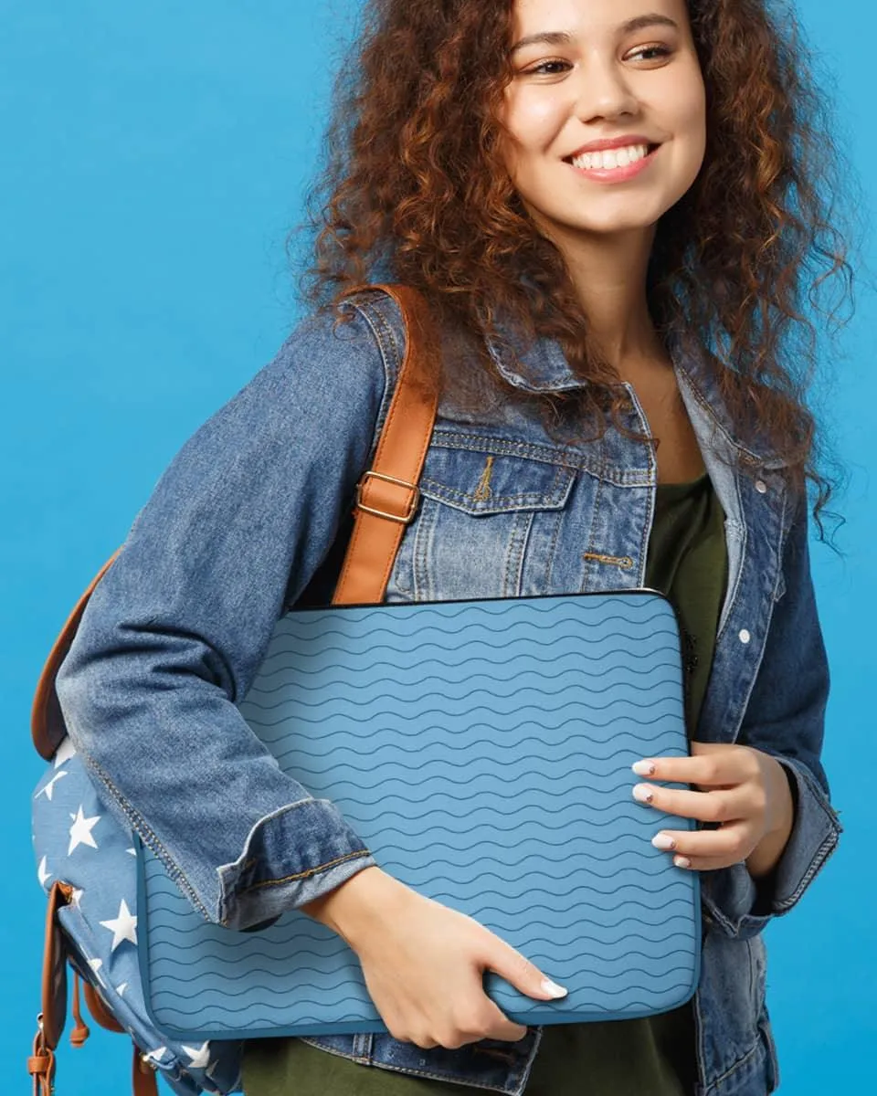 Blue Waves beautiful laptop sleeve bag