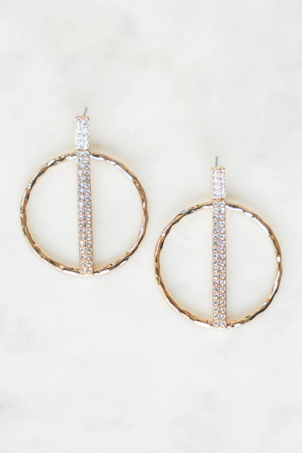 Boastful Diamonds Hoop Earrings