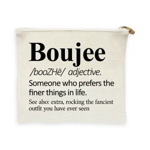 Boujee Description Makeup Bag