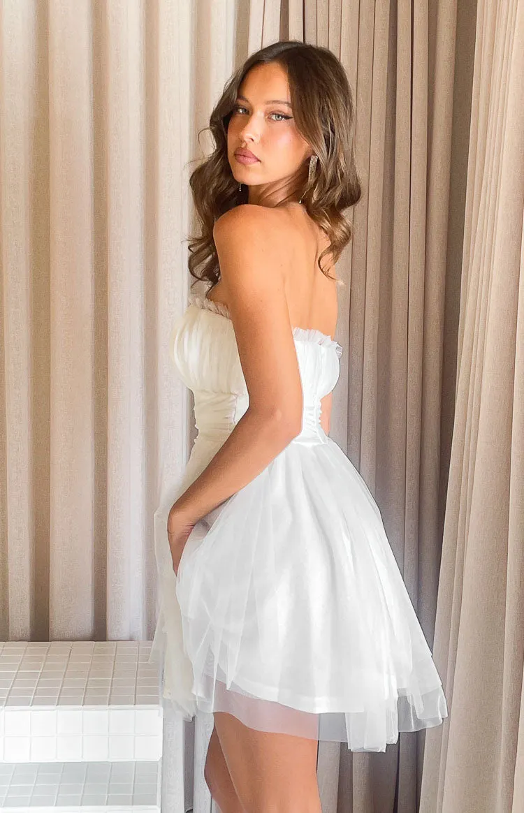 Brielle White Mini Party Dress