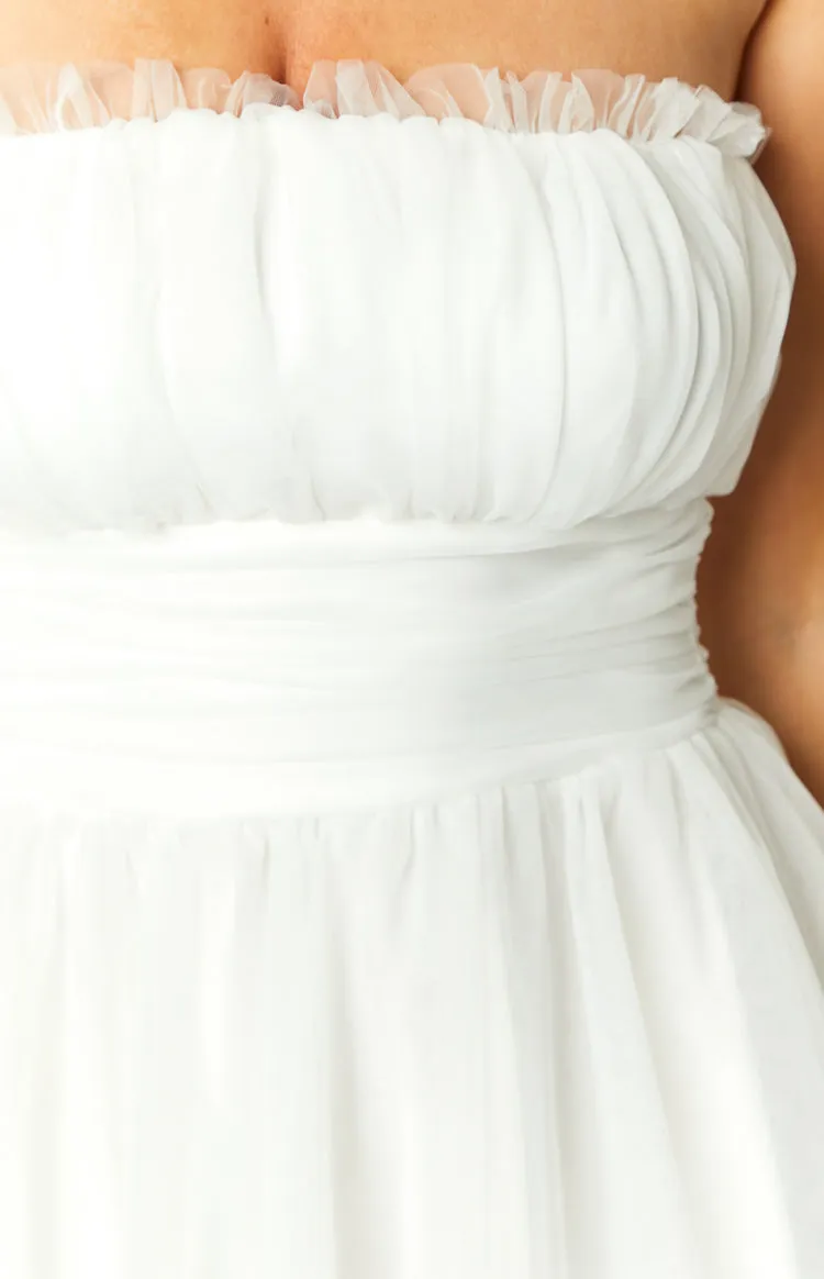 Brielle White Mini Party Dress