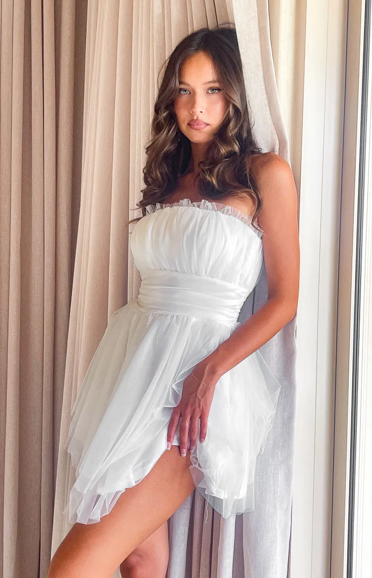 Brielle White Mini Party Dress