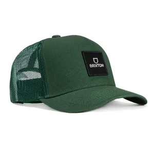 Brixton Alpha Block x C MP Mesh Snapback Hat - Green