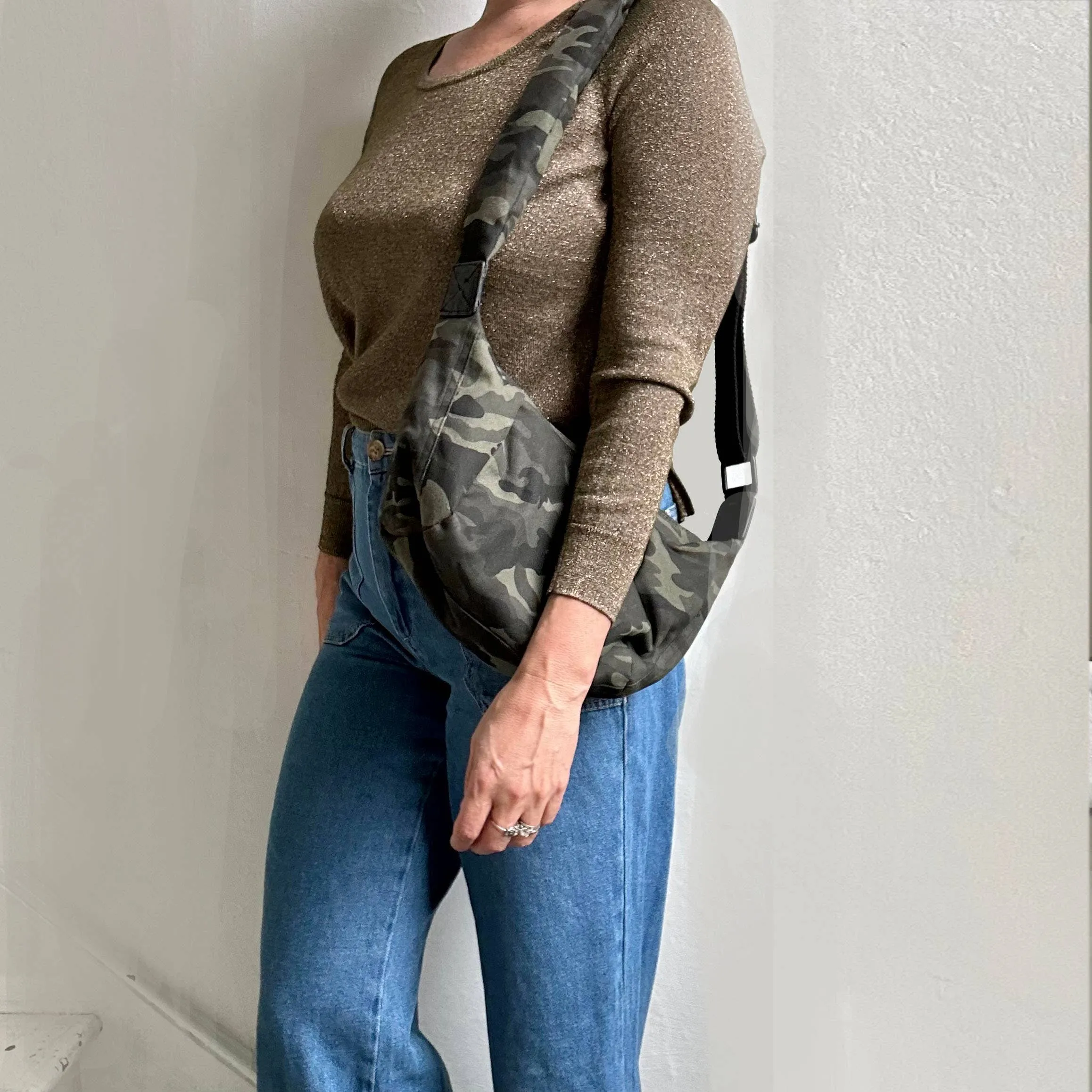Brixton Cross Body Sling Bag - Camo Print  - Small
