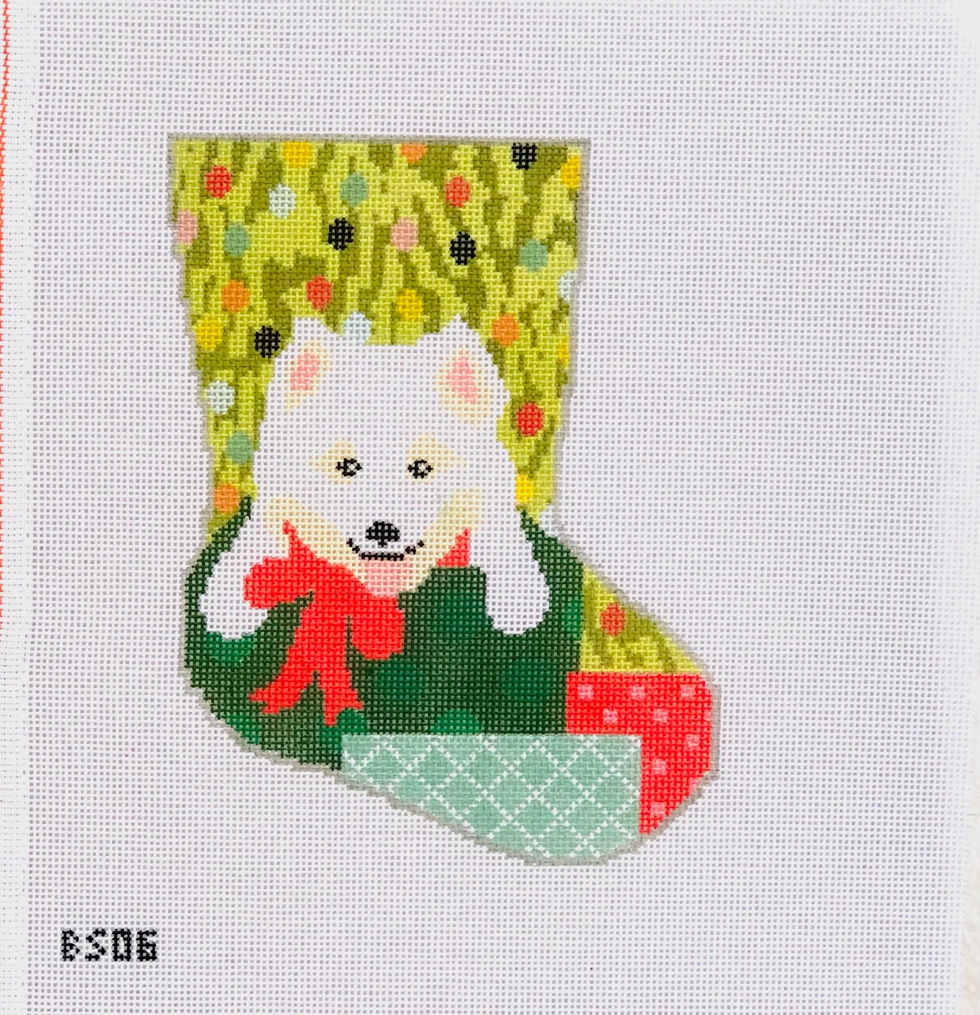 Bundle of Fun Mini Ornament Sized Stocking Canvas