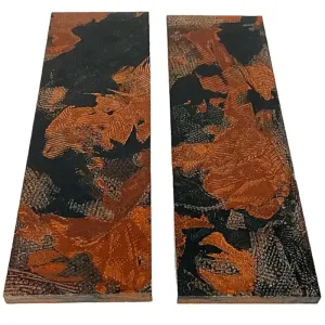 Burl Micarta- TERRACOTTA- Scales and Sheets