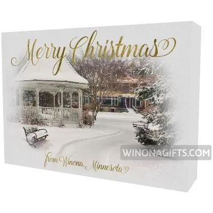 Canvas Wrap 5"x 7" Merry Christmas Gazebo