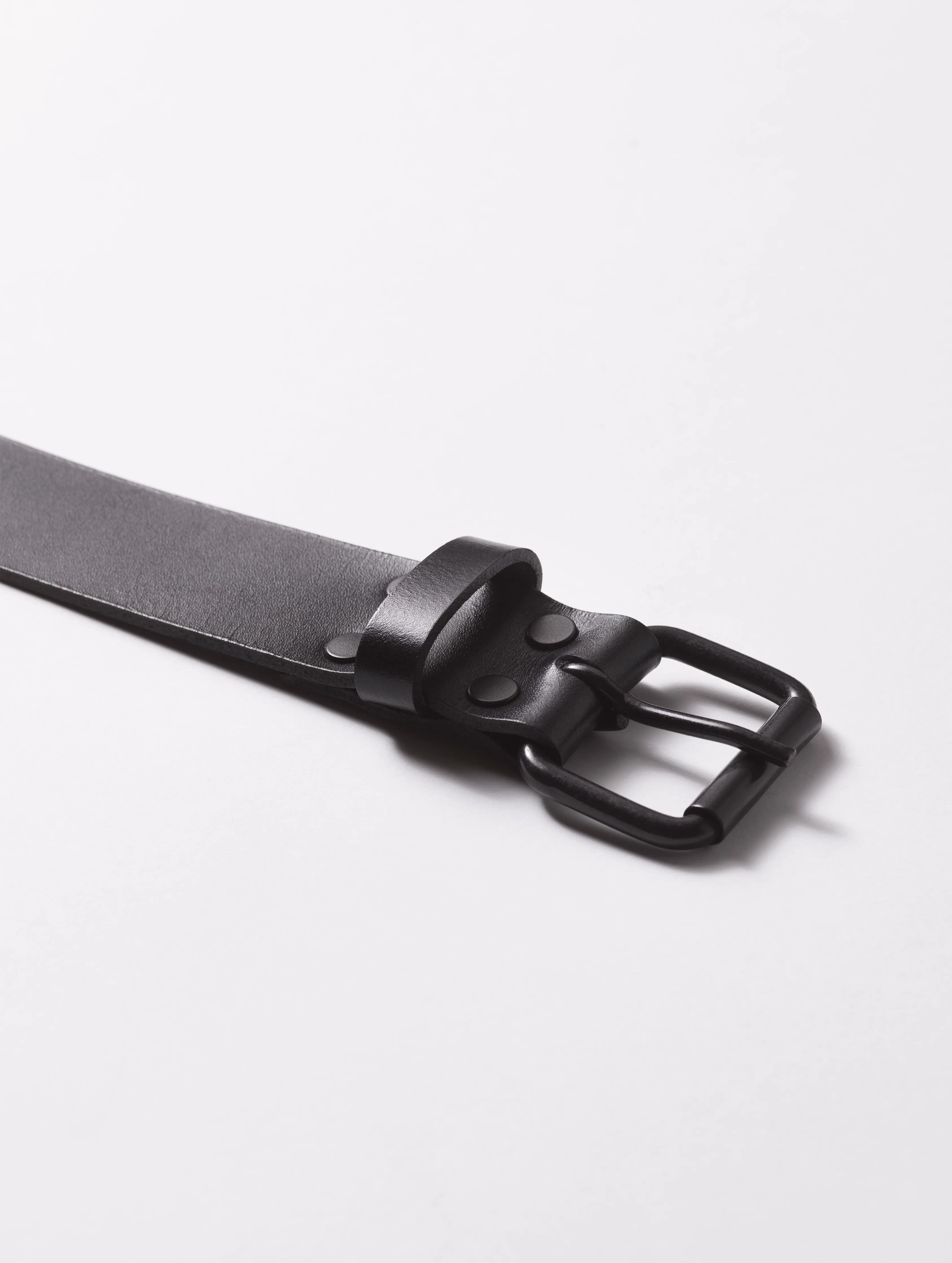 Canyon Leather Belt - Onyx Black