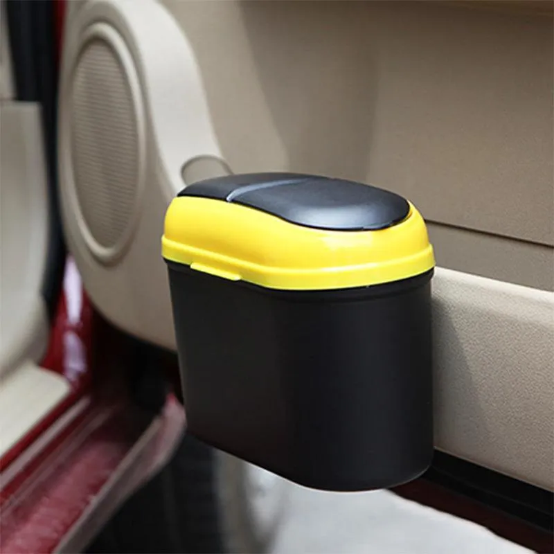 Car Trash Can with Double Lids