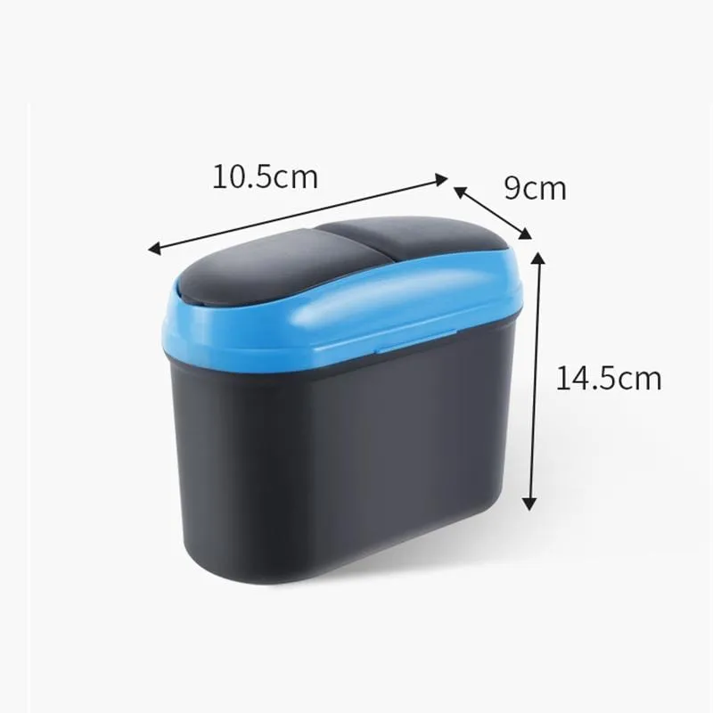 Car Trash Can with Double Lids