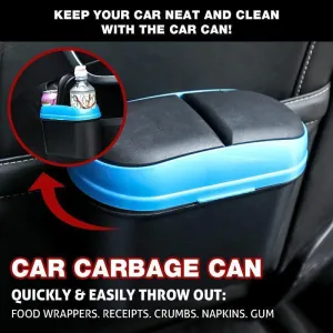 Car Trash Can with Double Lids