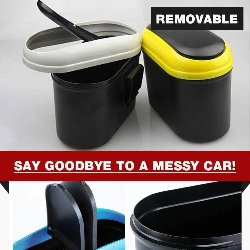 Car Trash Can with Double Lids