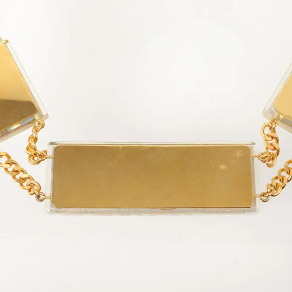 CHANEL 1997 Made Aurora Cc Mark Logo Multi Motif Chain Belt