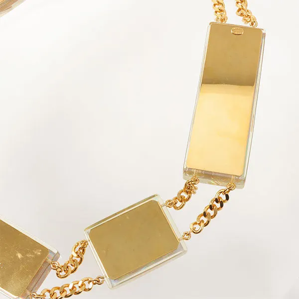 CHANEL 1997 Made Aurora Cc Mark Logo Multi Motif Chain Belt