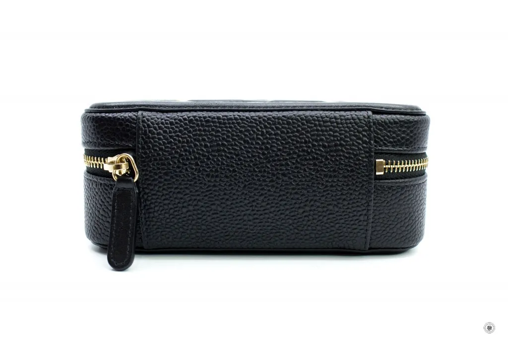 Chanel A84452 Y06542 CC Filigree Vanity Clutch With Chain Black   94305 Caviar Shoulder Bags Ghw