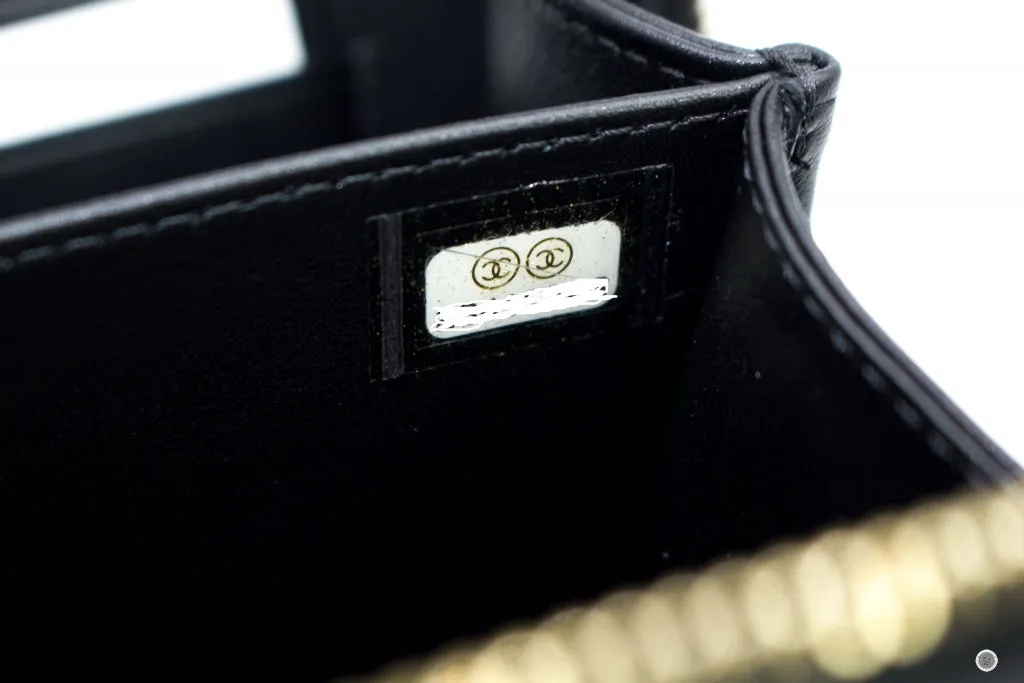 Chanel A84452 Y06542 CC Filigree Vanity Clutch With Chain Black   94305 Caviar Shoulder Bags Ghw