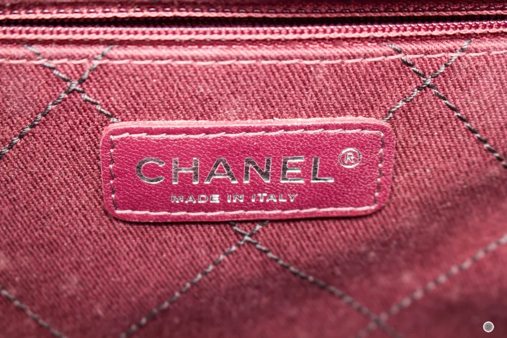 Chanel A92212 CC Black Caviar Tote Bag Shw