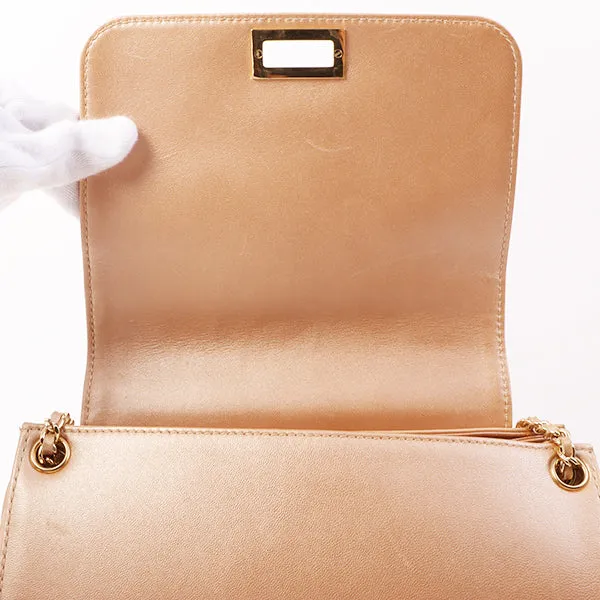 Chanel Around 2002 Made Chocobar 2.55 Chain Bag Rose Gold
