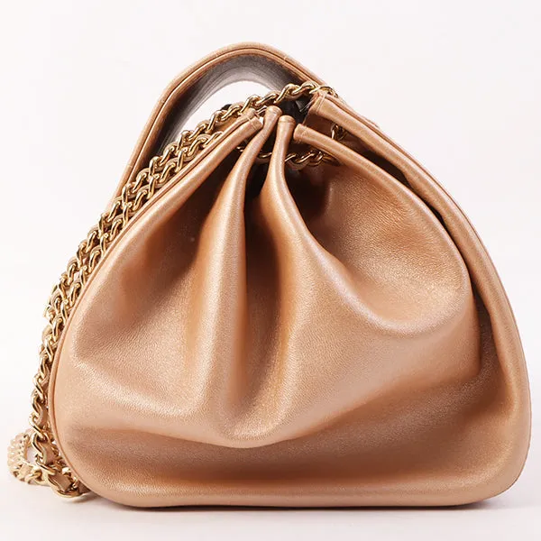 Chanel Around 2002 Made Chocobar 2.55 Chain Bag Rose Gold