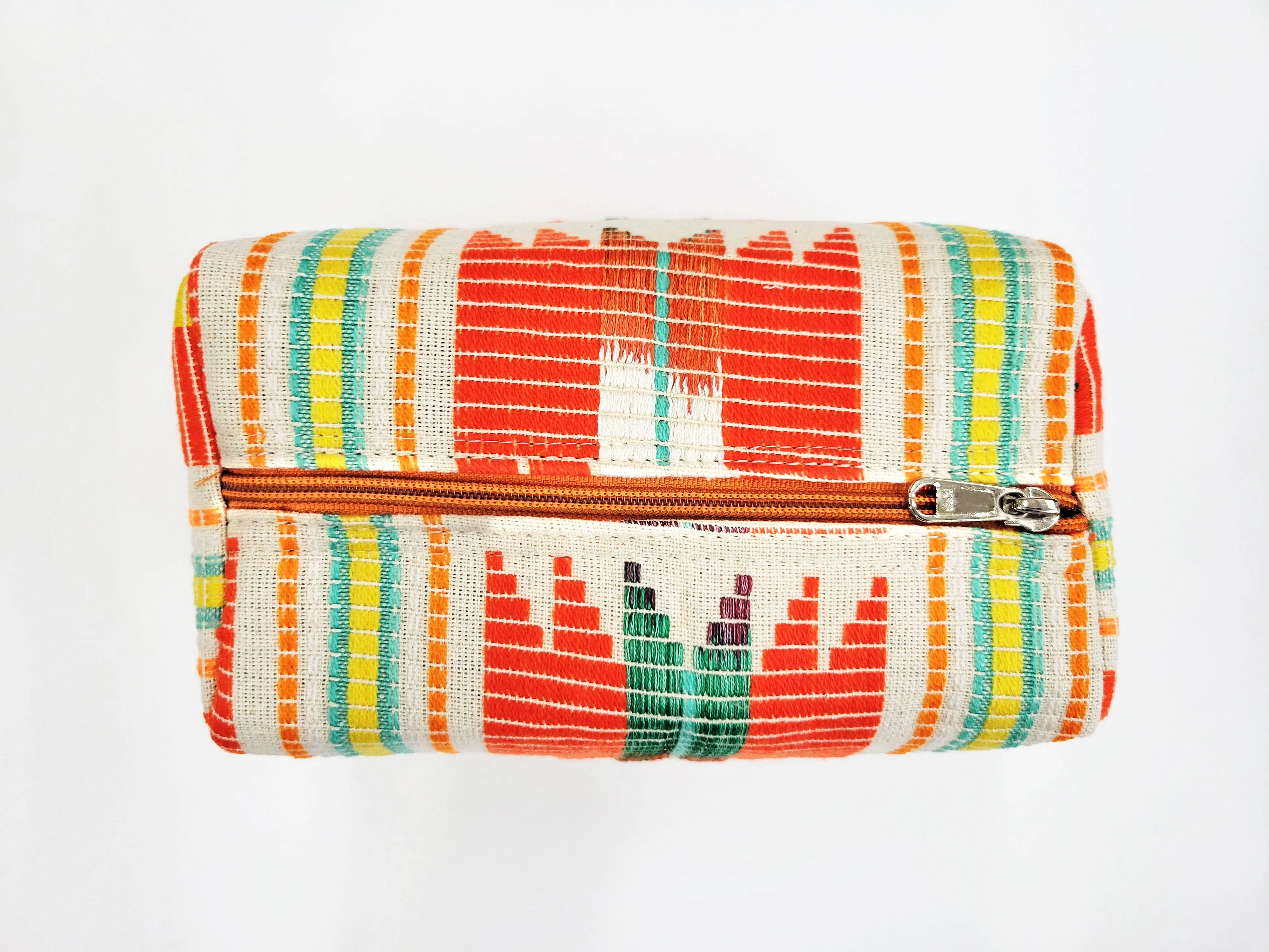 Cheryl Pouch Cosmetic or Carry Bag Multifunction Hand Woven Cotton