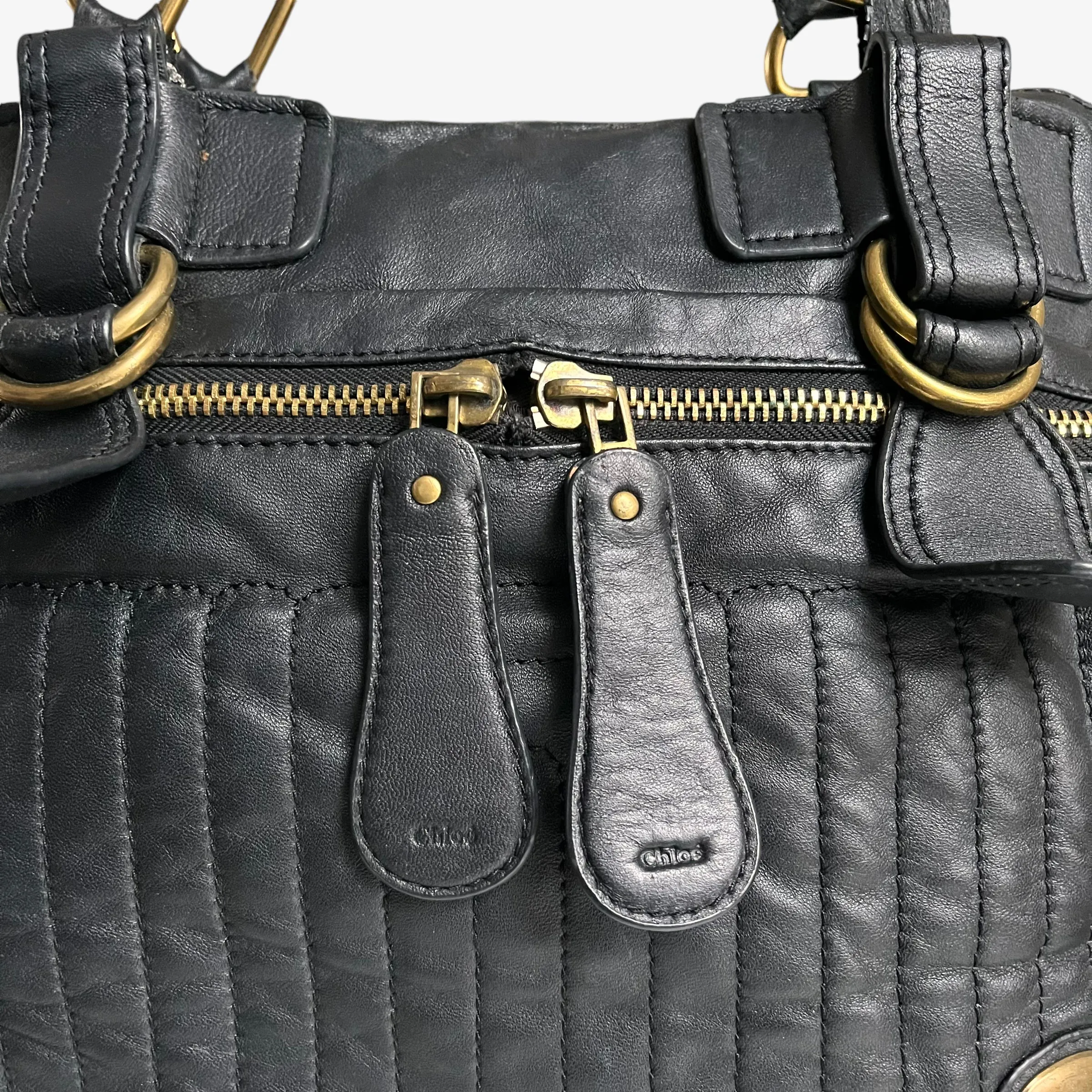 Chloé Leather Bay Tote Bag