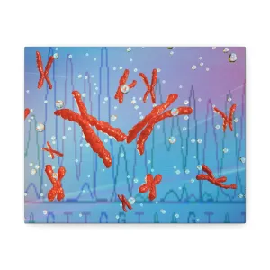 Chromosomes Stretched Canvas