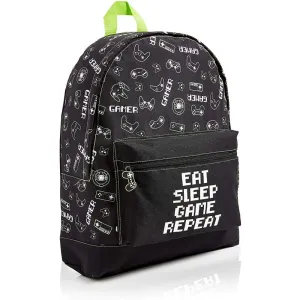 CityComfort Glow In The Dark Gamer Large Backpack for Boys, Teenagers (Black Gamer)