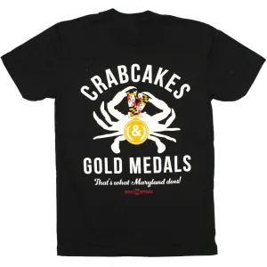 Classic Crabcakes & Gold Medals (Black) / Shirt