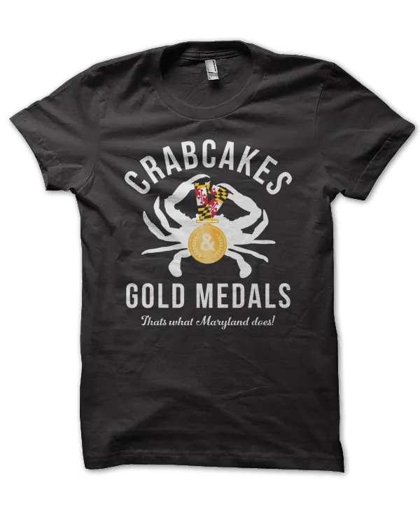 Classic Crabcakes & Gold Medals (Black) / Shirt