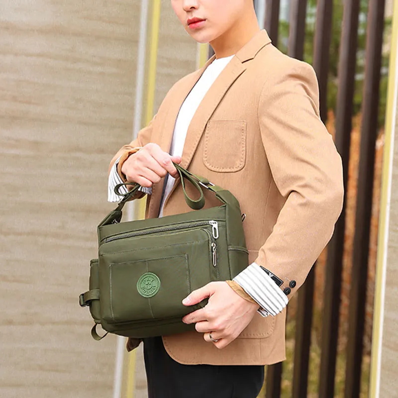 Classic Oxford Purse Waterproof Large Satchel Men Crossbody Bag