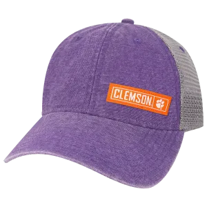 Clemson Purple/Grey Dashboard Trucker