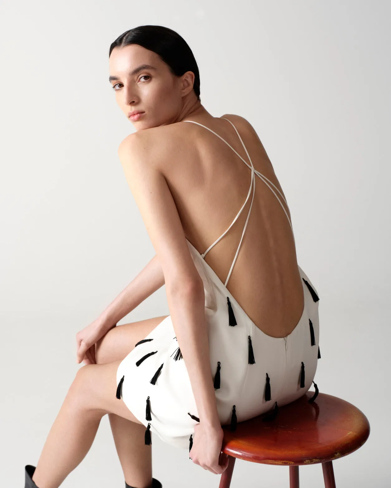 Cocktail Dress with Tassels