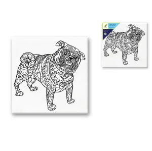 Color Factory Printed Canvas Dog 11.8x11.8in