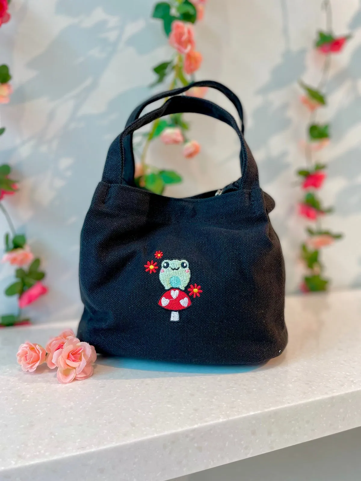 Convertible Mini Tote Bag - Froggy