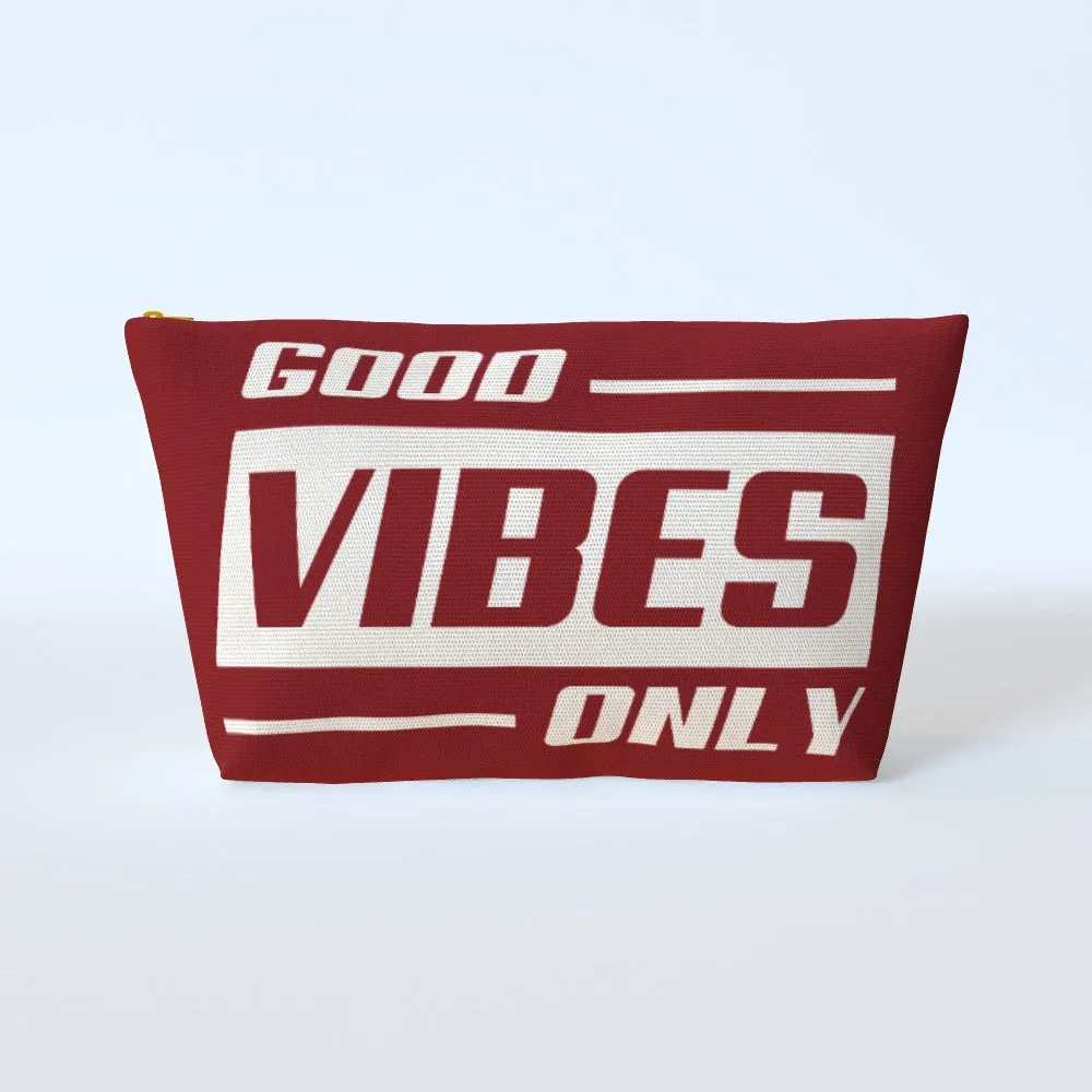 Cosmetic Bag - Good Vibes Only Wine