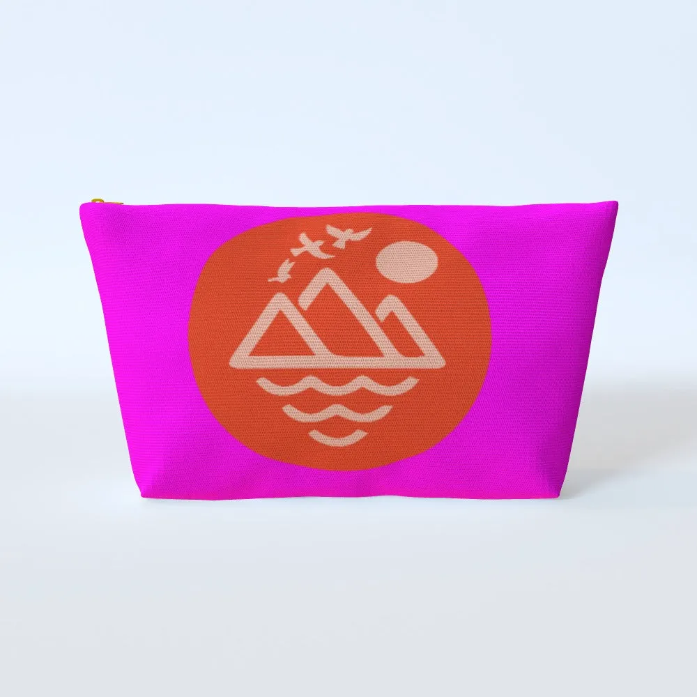 Cosmetic Bag - Mountain Doves Pink