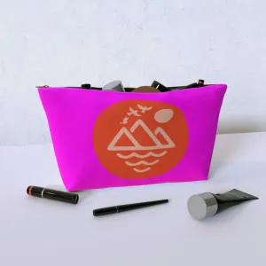 Cosmetic Bag - Mountain Doves Pink