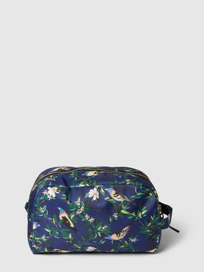 Cosmetic bag with an all-over pattern, model "Malu" WOUF, dark blue